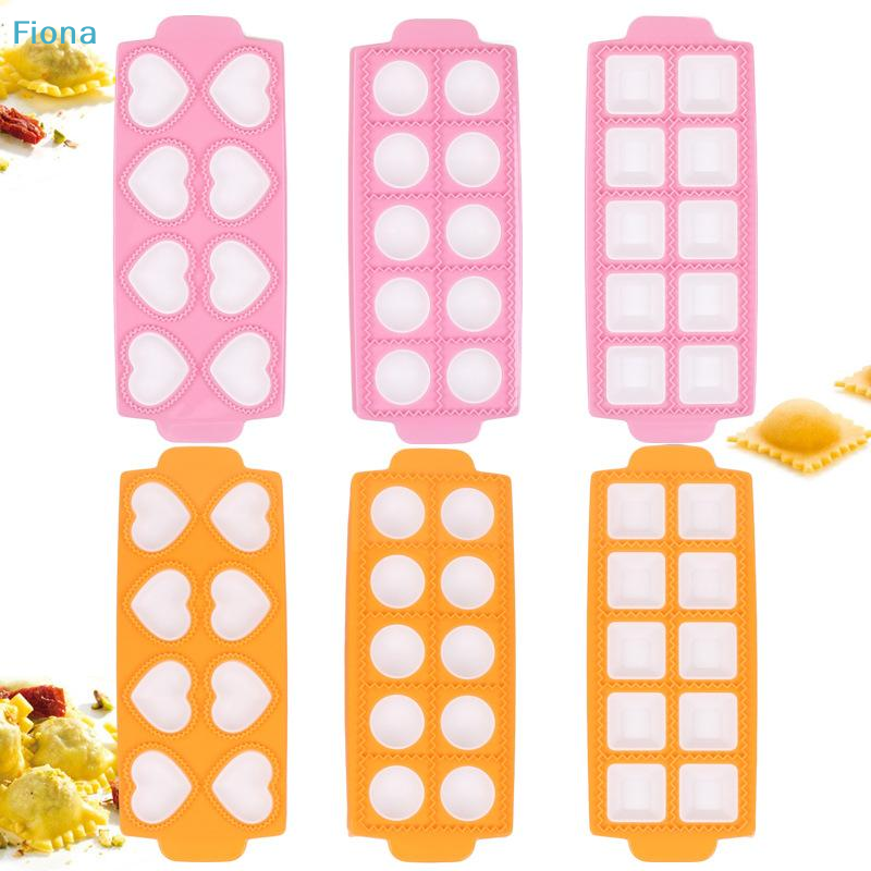 Dumpling Press Set - 10-Hole Ravioli Maker Mold,Plastic Dumpling Press
