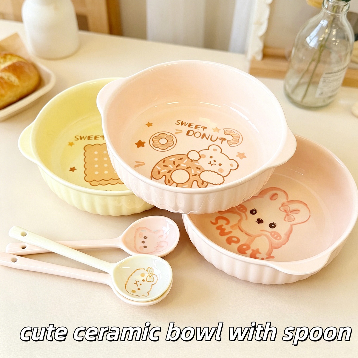 7.5 Inch Cute Cartoon Bear Rab - Dim Sum Basket 评论和价格