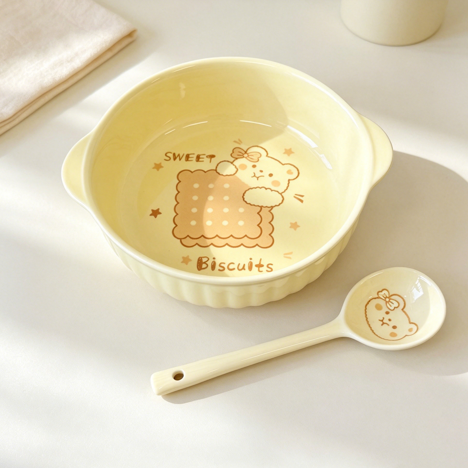 7.5 Inch Cute Cartoon Bear Rab - Dim Sum Basket 评论和价格