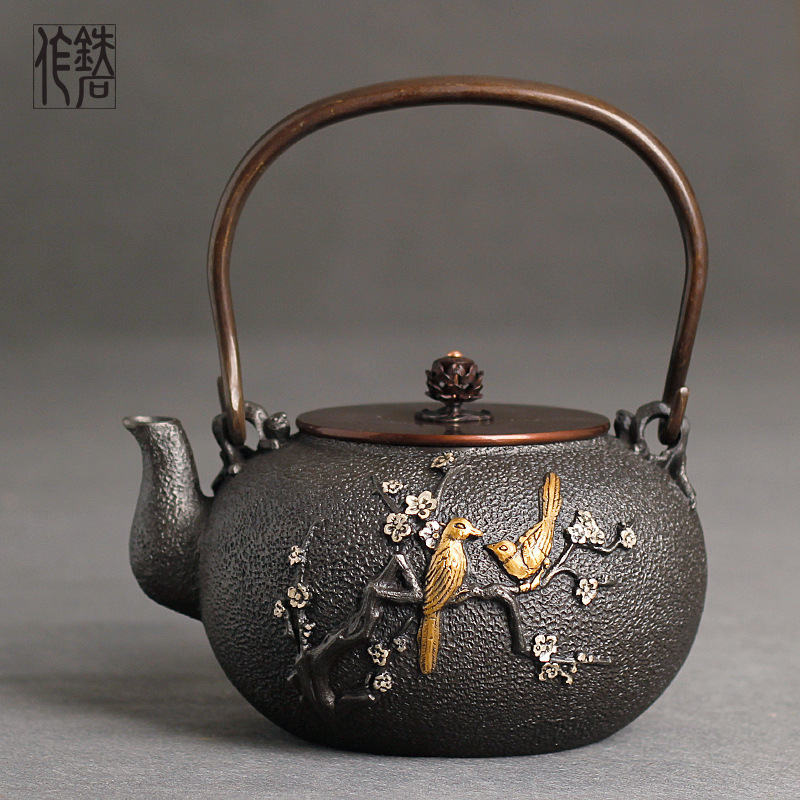 New Cast Iron Teapot Vintage T - Cast Iron Corn 评论和价格