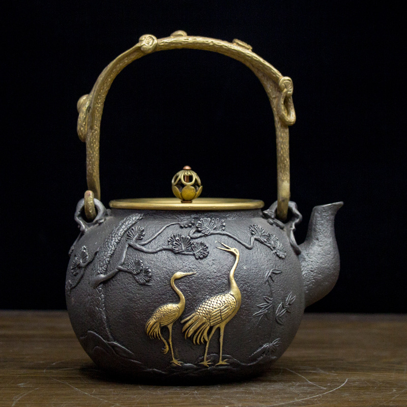New Cast Iron Teapot Vintage T - Cast Iron Corn 评论和价格