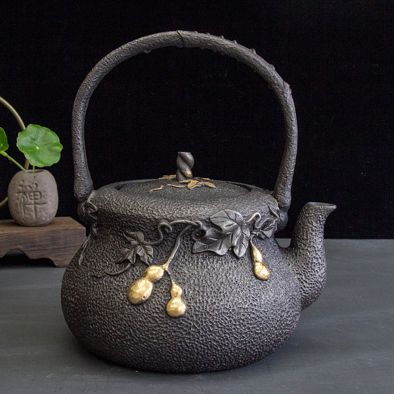 New Cast Iron Teapot Vintage T - Cast Iron Corn 评论和价格