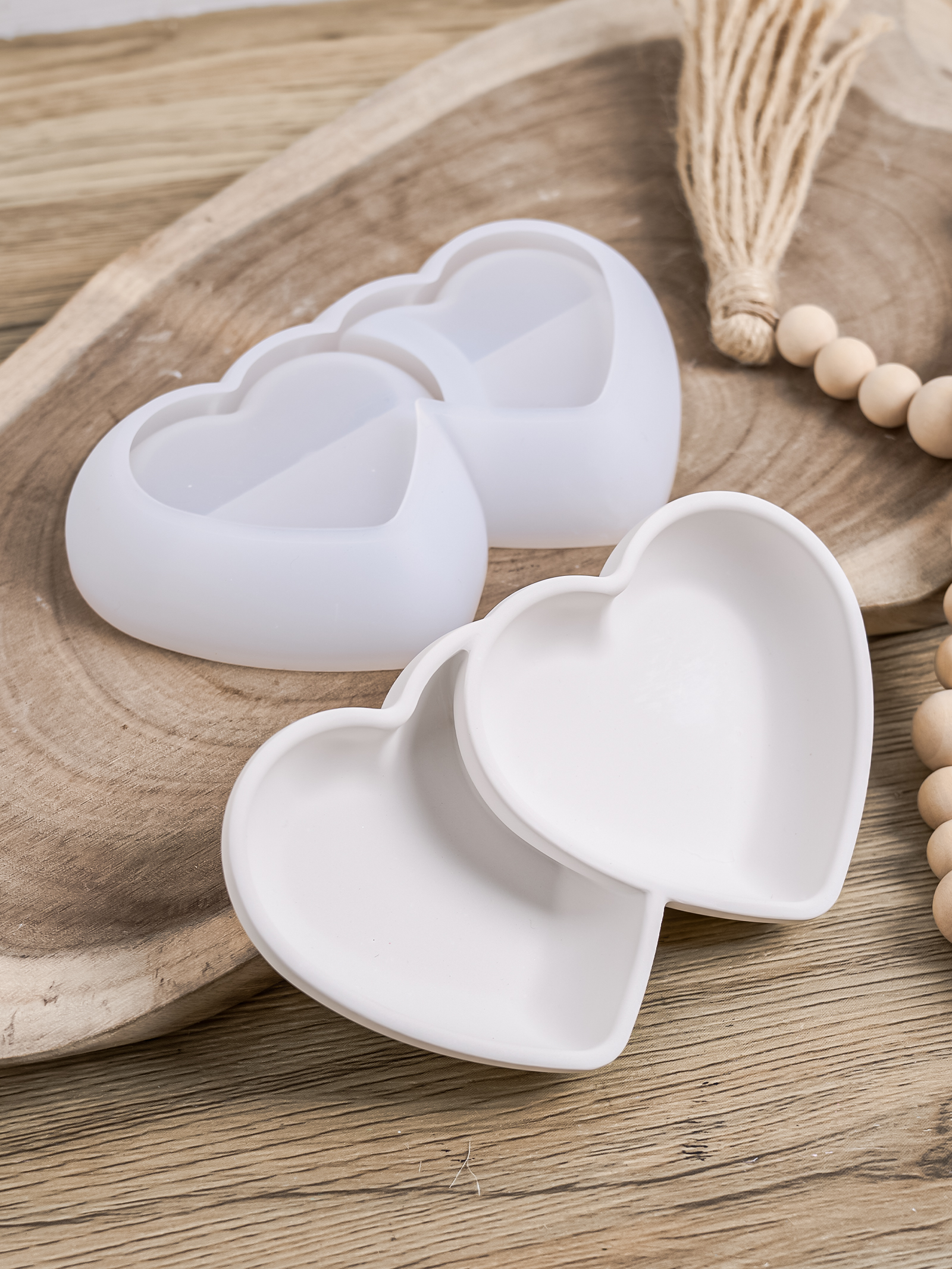 DIY Double Heart Candle Bowl S - Potsticker Mold 评论和价格