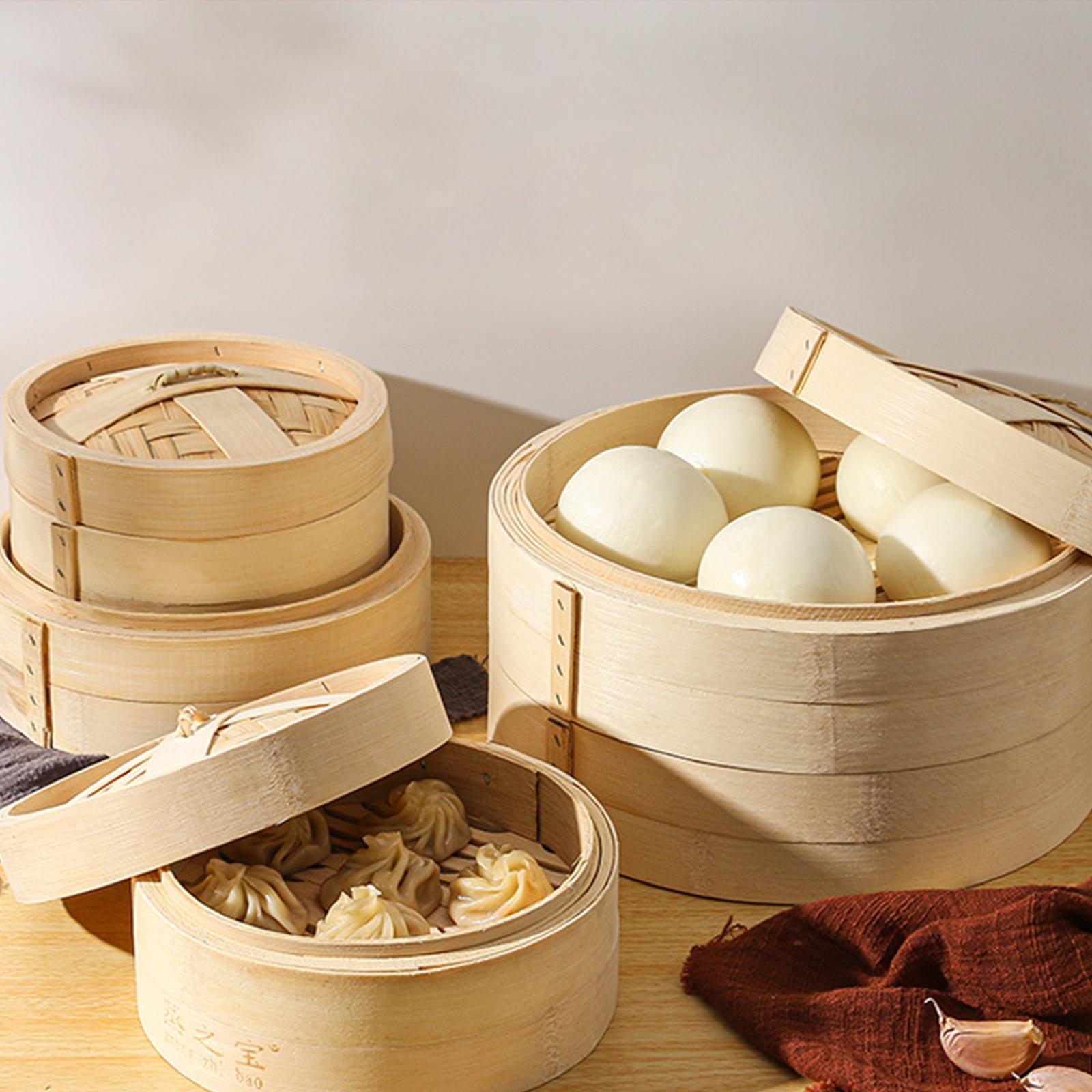 Bamboo Steamer Basket Cooker H - Bao Steamer Bamboo 评论和价格