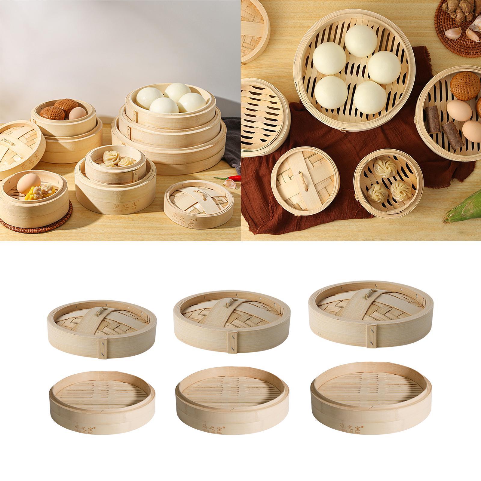 Bamboo Steamer Basket Cooker H - Bao Steamer Bamboo 评论和价格