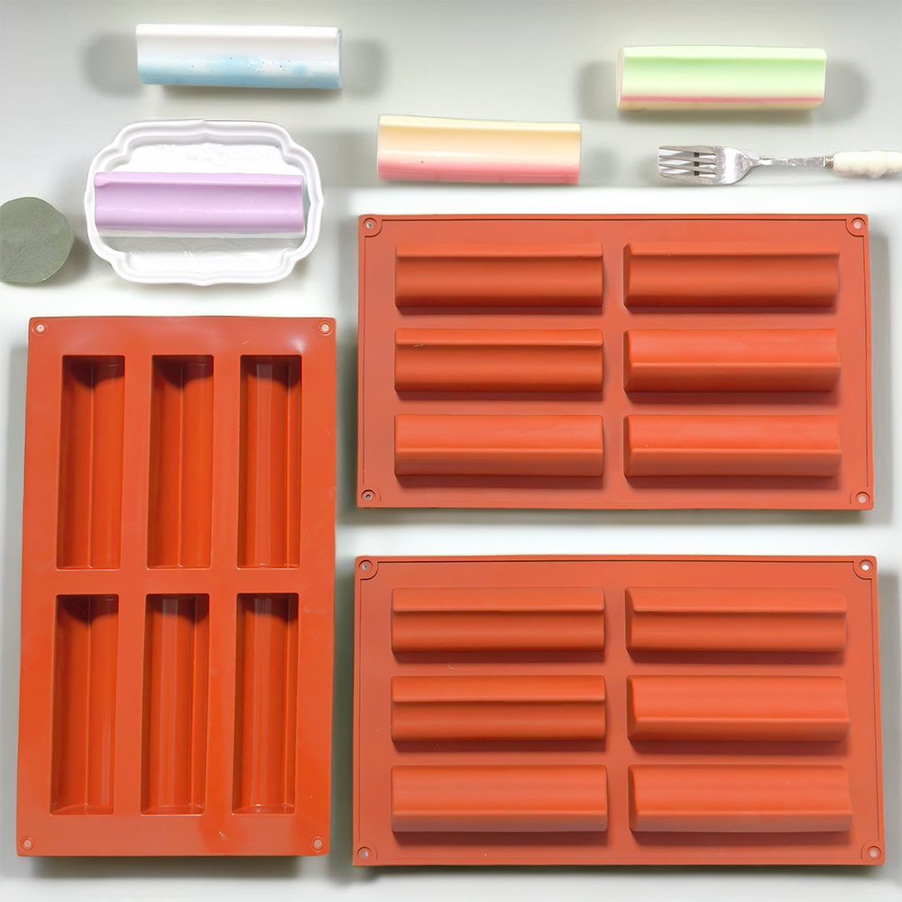 6-cavity groove tube cake tray - Donut Mold Silicone 评论和价格