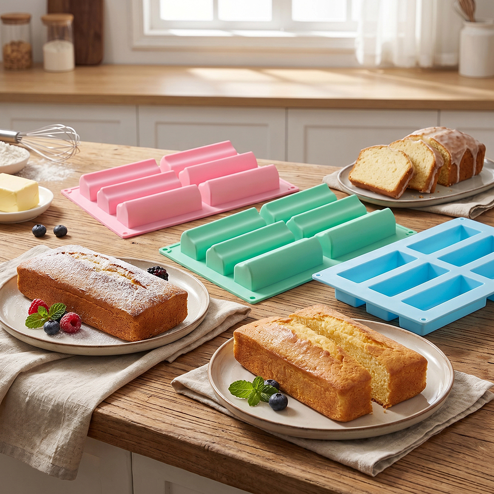 6-cavity groove tube cake tray - Donut Mold Silicone 评论和价格