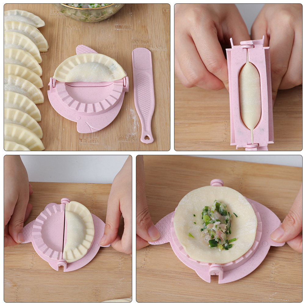 2Pcs Wheat Straw Dumpling Make - Dumpling Press Set 评论和价格