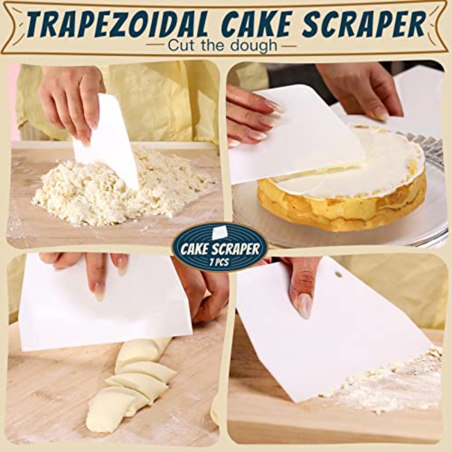Cake Scraper Cake Smoother, 7  - Okonomiyaki Spatula 评论和价格