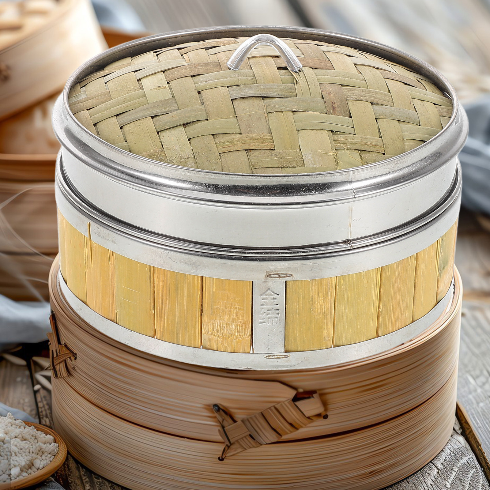 18Cm Handmade Bamboo Steamer B - Bao Steamer Bamboo 评论和价格