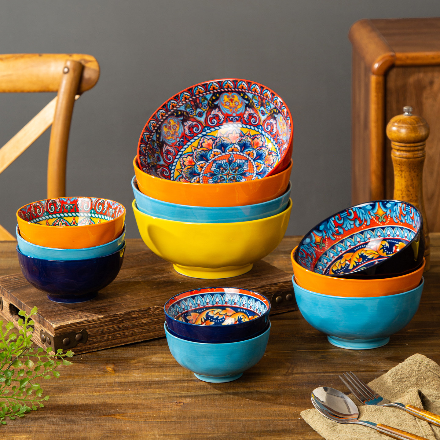 Bohemian Rice Bowl Home Creati - Dim Sum Basket 评论和价格