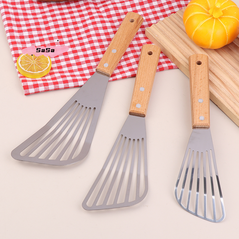 Stainless Steel Slotted Turner - Okonomiyaki Spatula 评论和价格