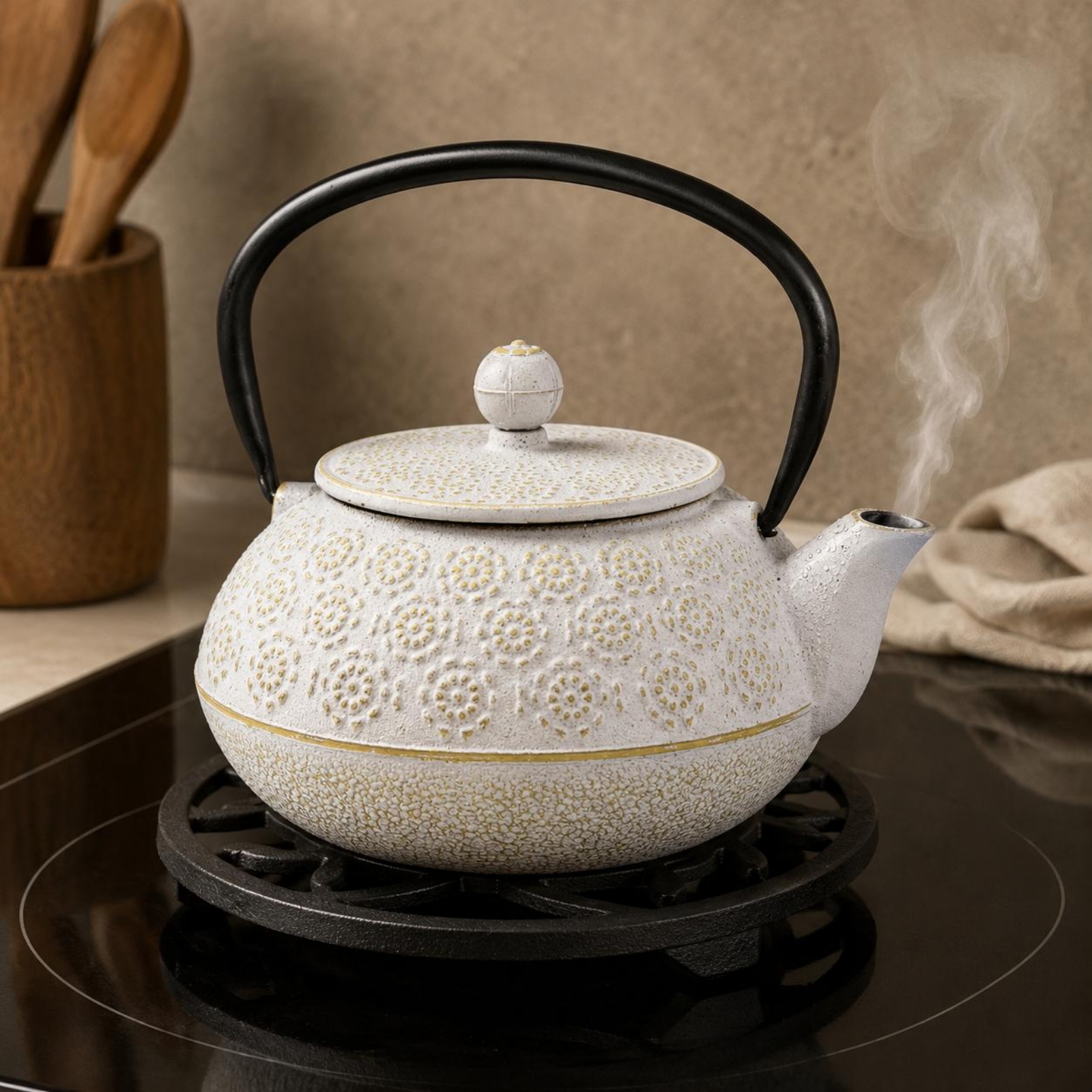 Cast Iron Teapot Speckled Cast - Cast Iron Corn 评论和价格