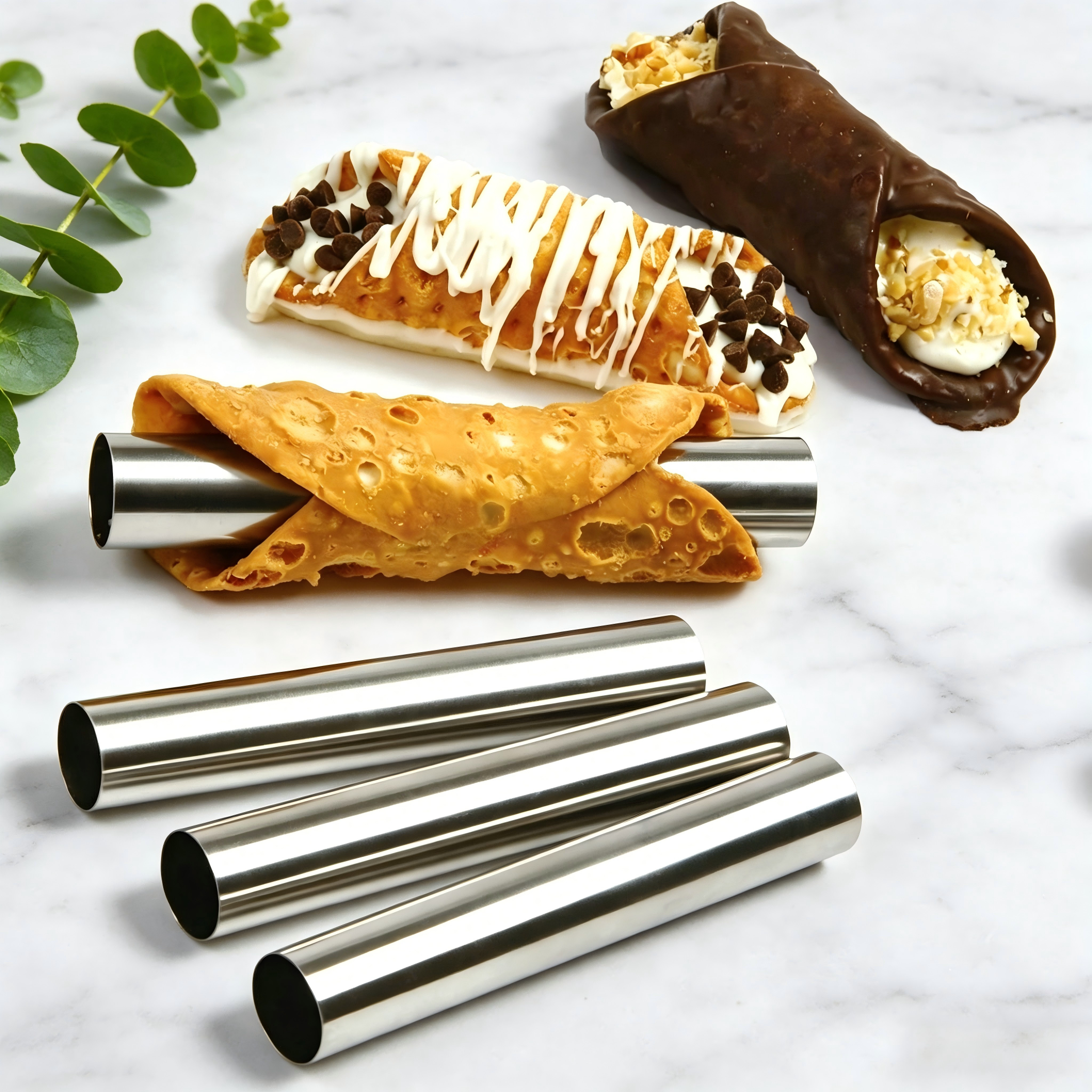 10/20PCS Cannoli Tubes, Food G - Danish Pancake Pan 评论和价格