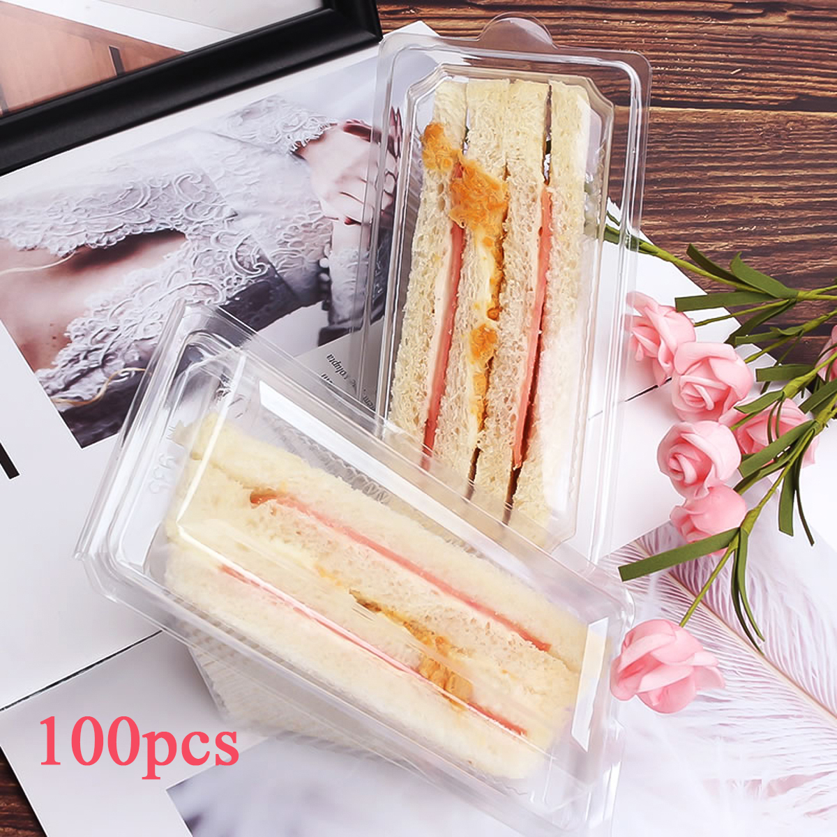100pcs Sandwich Box Portable D - Spring Roll Wrapper 评论和价格